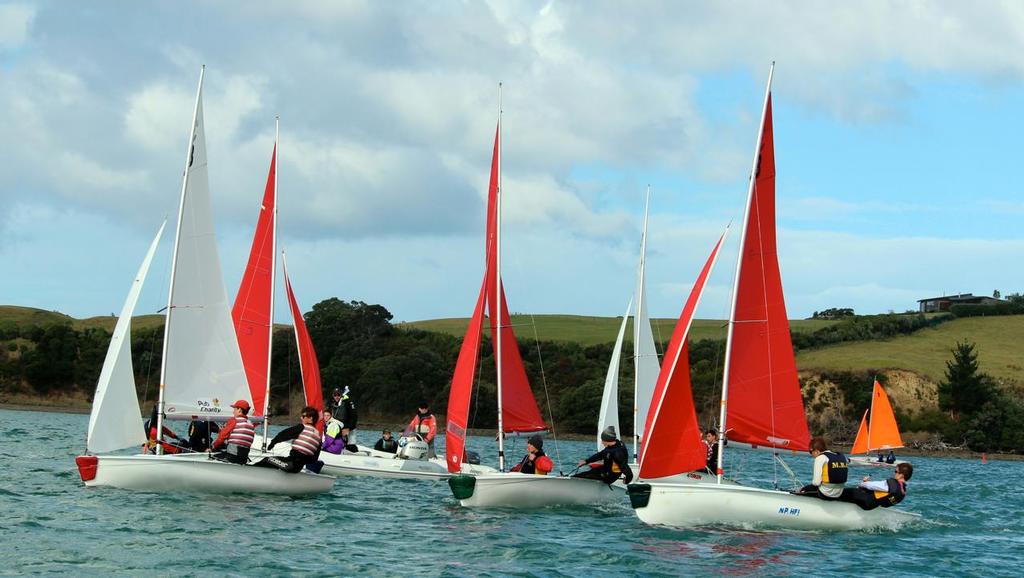 Westlake Boys versus Marlborough Boys - Secondary School Team Sailing Nationals photo copyright Susanna Buckton taken at  and featuring the  class