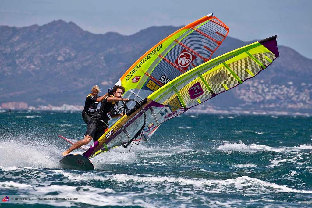 Benoit Moussilmani - 2014 PWA Catalunya World Cup, Day 5 photo copyright  Carter/pwaworldtour.com http://www.pwaworldtour.com/ taken at  and featuring the  class