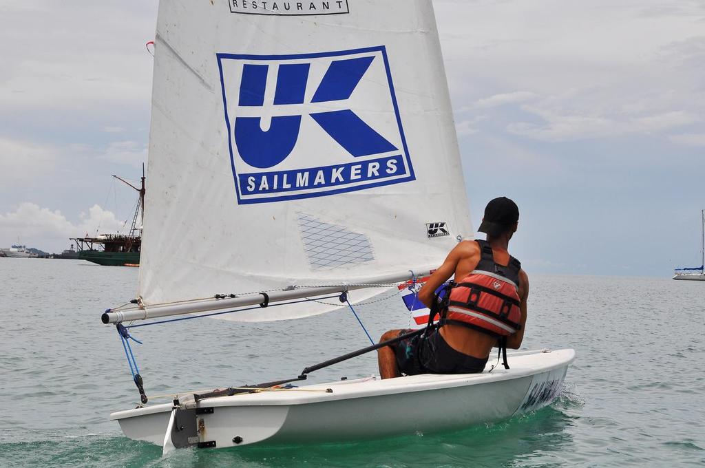 Heading for the horizon - Yassine Darkaoui takes off on his Andaman Laser Challenge photo copyright Adelaide taken at  and featuring the  class