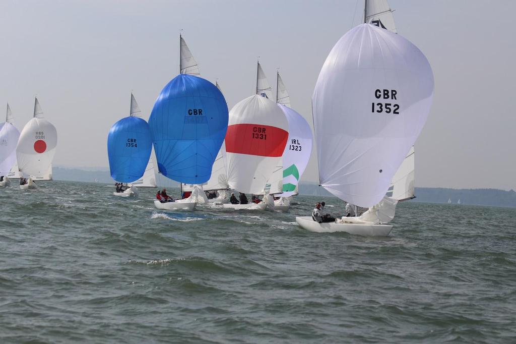 Exabyte (1st) leading the fleet in race 2 - Etchells Bedrock Challenge Trophy 2014 photo copyright Andrew Palfrey taken at  and featuring the  class