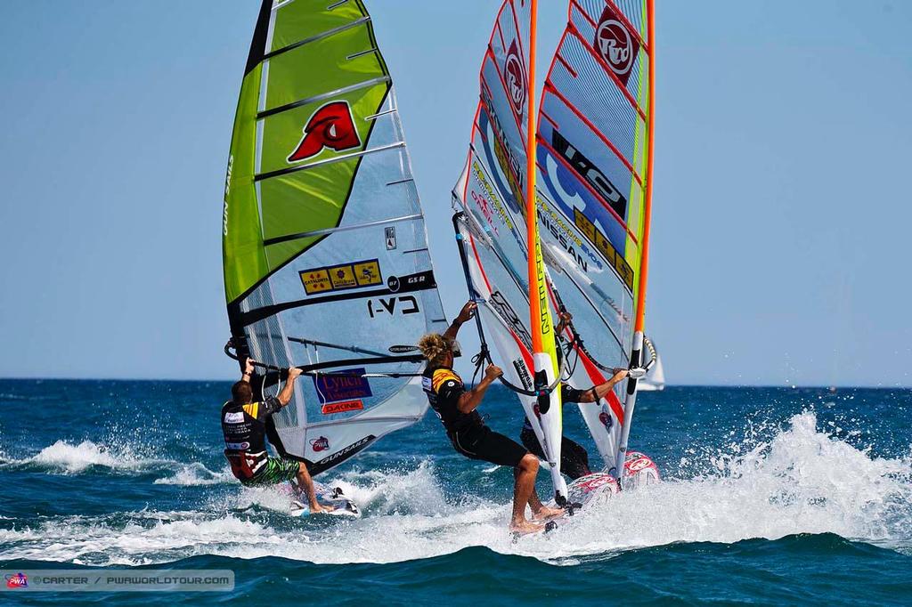 Gybe action - 2014 PWA Catalunya World Cup, Day 5 photo copyright  Carter/pwaworldtour.com http://www.pwaworldtour.com/ taken at  and featuring the  class