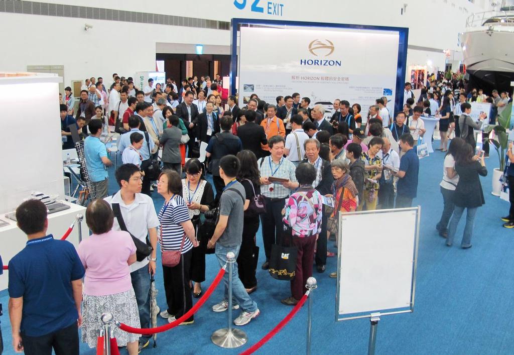 Taiwan International Boat Show 2014 - more queues than Hong Kong Disneyland © Suzy Rayment