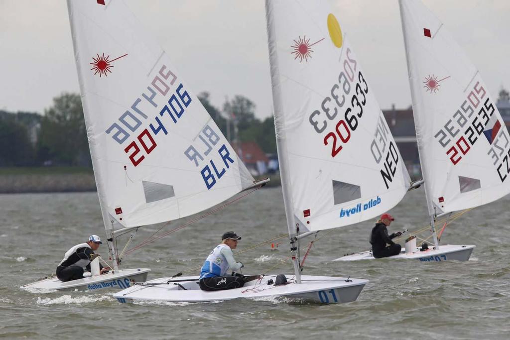 Laser Radial medal race - 2014 Delta Lloyd Regatta, day 5 photo copyright Sander van der Borch http://www.sandervanderborch.com taken at  and featuring the  class
