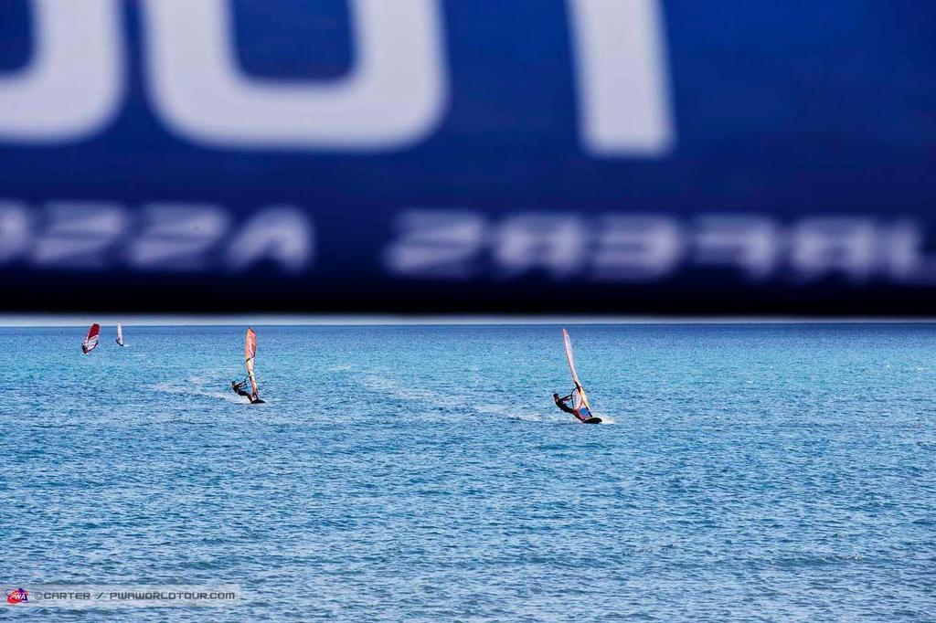 Light winds here in Costa Brava - 2014 PWA Catalunya World Cup photo copyright  Carter/pwaworldtour.com http://www.pwaworldtour.com/ taken at  and featuring the  class