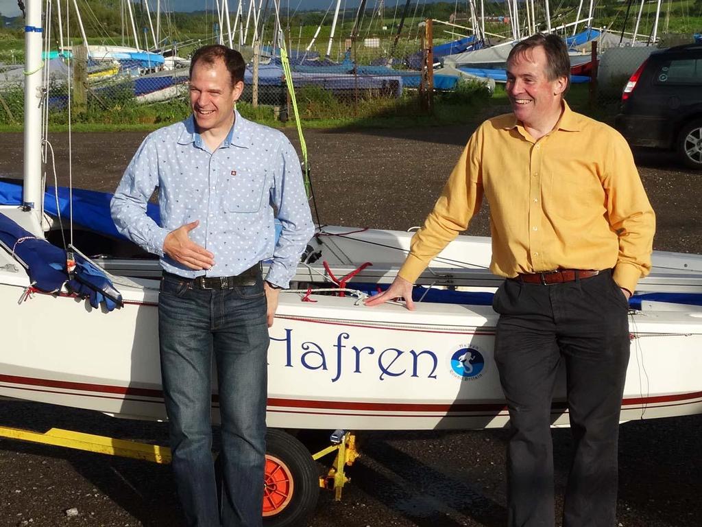 Phil (left) & Jeremy at Thornbury SC Bon Voyage	 photo copyright Nigel Goldsmith taken at  and featuring the  class