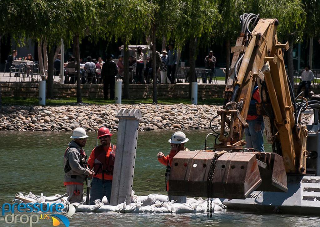 Base plate construction - 2010 America’s Cup winner moves to Oracle Corporation © Erik Simonson/ pressure-drop.us http://www.pressure-drop.us
