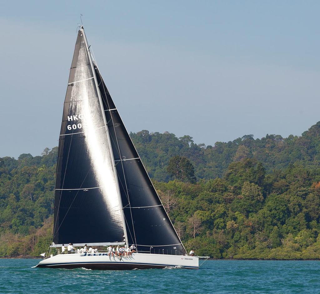 Jelik - dressed over all in UK Titanium. Royal Langkawi International Regatta 2014. © Guy Nowell http://www.guynowell.com