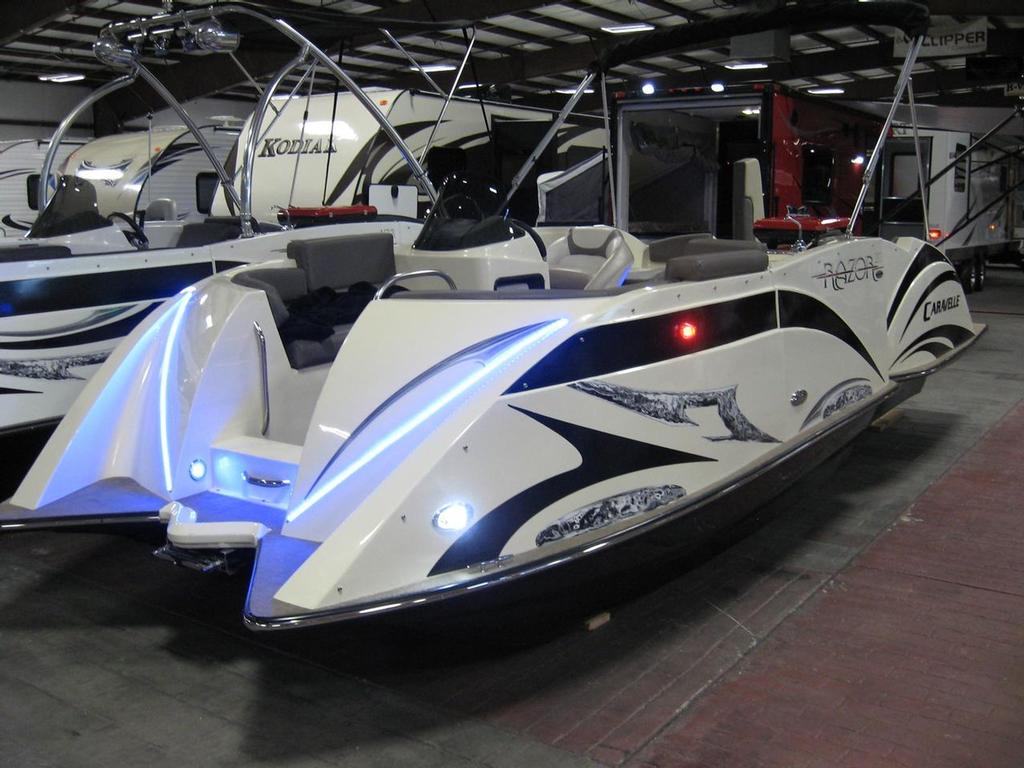 Razor 219 photo copyright Sanctuary Cove International Boat Show http://www.sanctuarycoveboatshow.com.au/ taken at  and featuring the  class
