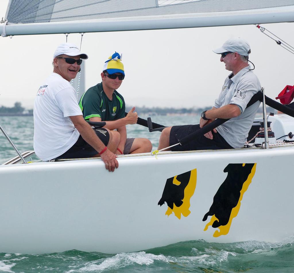 TOP OF THE GULF REGATTA 2014 - Easy Tiger!, everyone needs a hat. Just maybe not this hat. photo copyright Guy Nowell/Top of the Gulf taken at  and featuring the  class