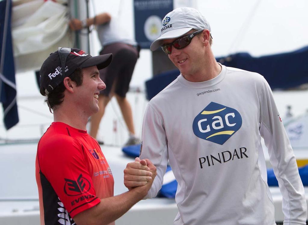 Phil Robertson heading towards into the 2013 finals against Ian Williams photo copyright  AWMRT http://www.wmrt.com taken at  and featuring the  class