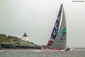 Team SCA powers out of Newport photo copyright George Bekris http://www.georgebekris.com taken at  and featuring the  class