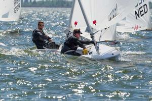 2014 Delta Lloyd Regatta, Day 1 - Laser photo copyright Thom Touw http://www.thomtouw.com taken at  and featuring the  class