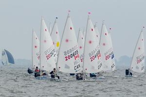 2014 Delta Lloyd Regatta, day 2 - Laser Radial fleet photo copyright Thom Touw http://www.thomtouw.com taken at  and featuring the  class