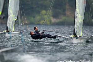 2014 Garda Trentino Olympic Week - 49er photo copyright Thom Touw http://www.thomtouw.com taken at  and featuring the  class