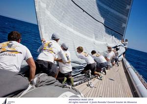 Menorca Maxi 2014, on board J Class Hanumann photo copyright  Jesus Renedo / Consell Insular de Menorca taken at  and featuring the  class