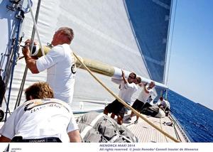 Menorca Maxi 2014, on board J Class Hanumann photo copyright  Jesus Renedo / Consell Insular de Menorca taken at  and featuring the  class