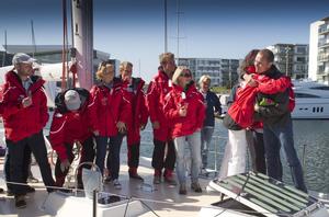 20140528  Copyright onEdition 2014Â©
Free for editorial use image, onEdition

The Sailing Sclerosis Foundationâ¤(TM)s yacht Oceans of Hope has been unveiled at a ceremony in Copenhagen, Denmark on World MS Day (Wednesday 28 May). Former Environment  Minister and MEP Lone DybkÃ?r officially named the 20-metre yacht which will set sail from the Danish capital on 15 June on the first ever global circumnavigation crewed by people with multiple sclerosis (MS).

The Oceans of Hope proje photo copyright onEdition http://www.onEdition.com taken at  and featuring the  class