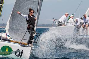 Action on Day One of the 2014 Rolex Farr 40 North Americans photo copyright  Rolex/Daniel Forster http://www.regattanews.com taken at  and featuring the  class