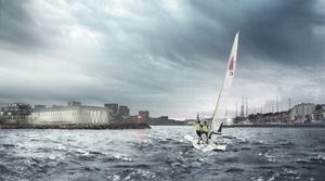  Aarhus 2018 - The right place at the right time Artist's impression of the Aarhus International Sailing Centre photo copyright Sailing Aarhus http://www.flickr.com/photos/sailingaarhus/ taken at  and featuring the  class