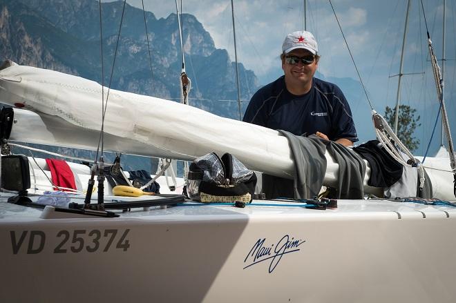 Malcesine (ITA),29th June 2014, Star Class World Championship. Fraglia Vela Malcesine practice day. ©  Marc Rouiller / Star Sailors League