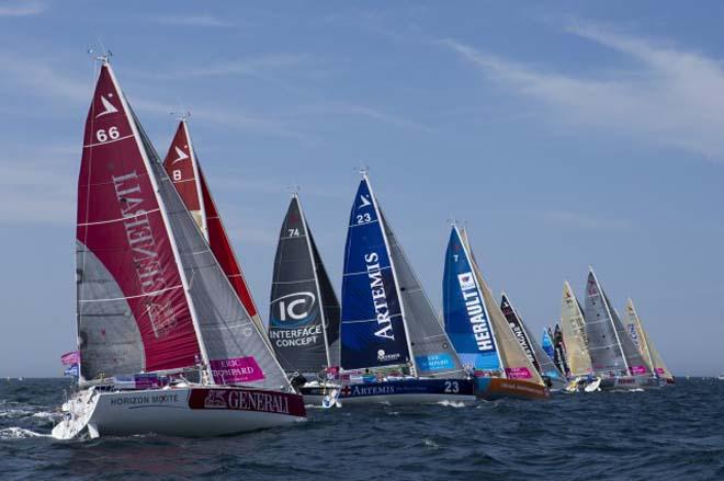 La Solitaire du Figaro - Eric Bompard cachemire Ã  Roscoff © Alexis Courcoux