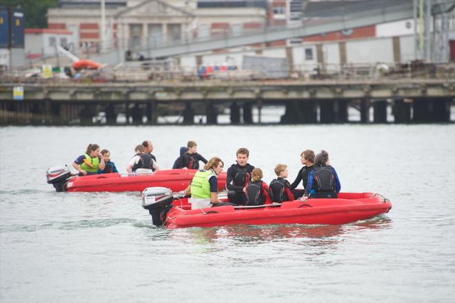 Children enjoying a ride as part of the Get Afloat initiative at the PSP Southampton Boat Show 2013.  © onEdition http://www.onEdition.com