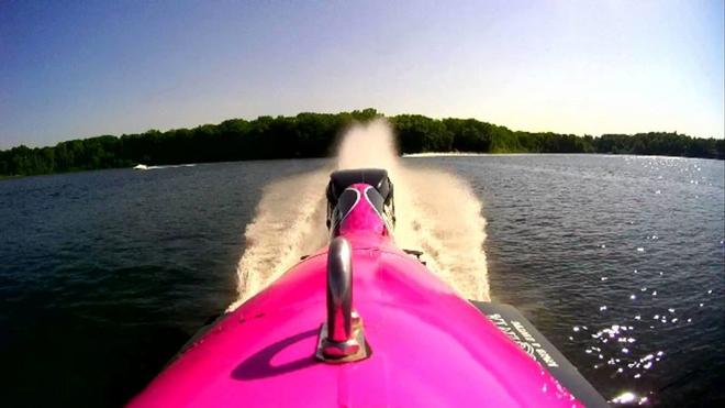 Tammy Wolf and Mercury's Formula 2 Powerboat  © Tammy Wolf