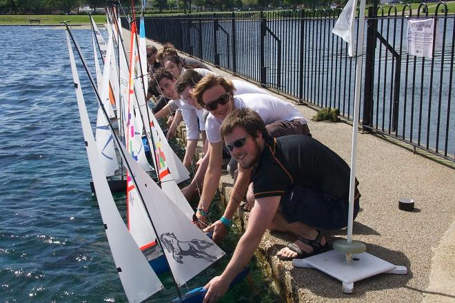 Students with their models on the starting line. © Southampton Solent University http://www.solent.ac.uk/