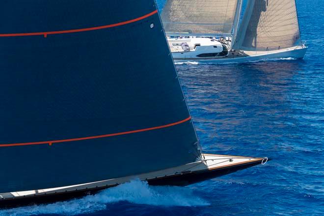 FIREFLY, Claasen Shipyards, Hoek Design, 35m; FAREWELL, Southern Wind Shipyard, Bruce Farr/Nauta Yacht, 30.2m - 2014 Loro Piana Superyacht Regatta, day 1 © Carlo Borlenghi / www.carloborlenghi.com