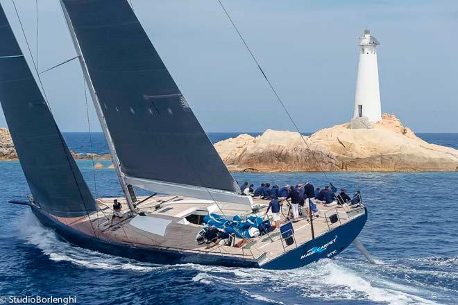 MAGIC CARPET CUBED, Wally Cento, Reichel Pugh, 30.5m - Loro Piana Superyacht Regatta 2014 day 3 © Carlo Borlenghi http://www.carloborlenghi.com