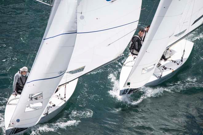 Bow n: 78, Sail n: NOR 8317, Boat Name: Survival of the Fattest Skipper: Eivind Melleby, Crew: Bruno Prada; Bow n: 45, Sail n: GRE 8434, Skipper: Emilios Papathanasiou, Crew: Antonis Tsotras - 2014 Star World Championship, day 1 © Carlo Borlenghi / www.carloborlenghi.com