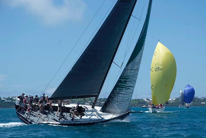 Constellation passing ahead of Zoe II, skippered by Francois Brassard from Canada.  © Barry Pickthall / PPL