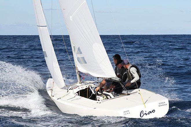 Etchells Australasian Winter Championship 2014. Ciao held their form today to place second overall on Day 2.  © Teri Dodds