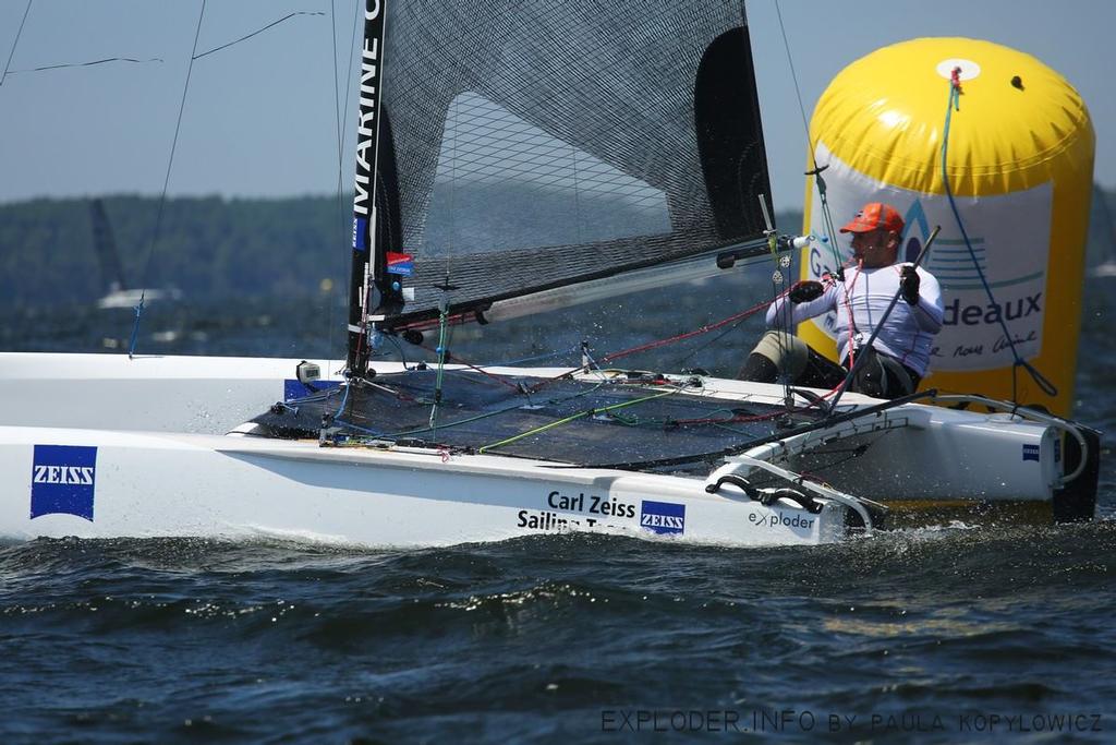 Andrew Landenberger - Day 3: A-class Catamarans European Championship, Bordeaux, France  &copy; Paula Kopylowicz / Exploder.info http://www.exploder.info