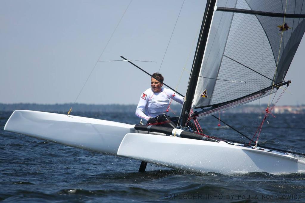 Dean Barker - Day 3: A-class Catamarans European Championship, Bordeaux, France  © Paula Kopylowicz / Exploder.info http://www.exploder.info