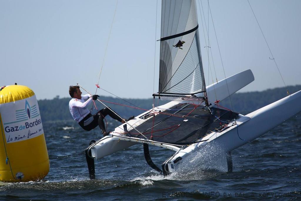 Dean Barker - Day 3: A-class Catamarans European Championship, Bordeaux, France  &copy; Paula Kopylowicz / Exploder.info http://www.exploder.info