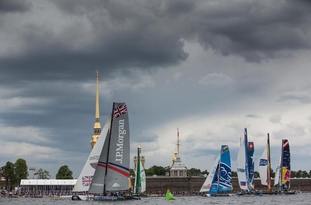 The Extreme Sailing Series 2014. Act4. St Petersburg.Russia. © Lloyd Images