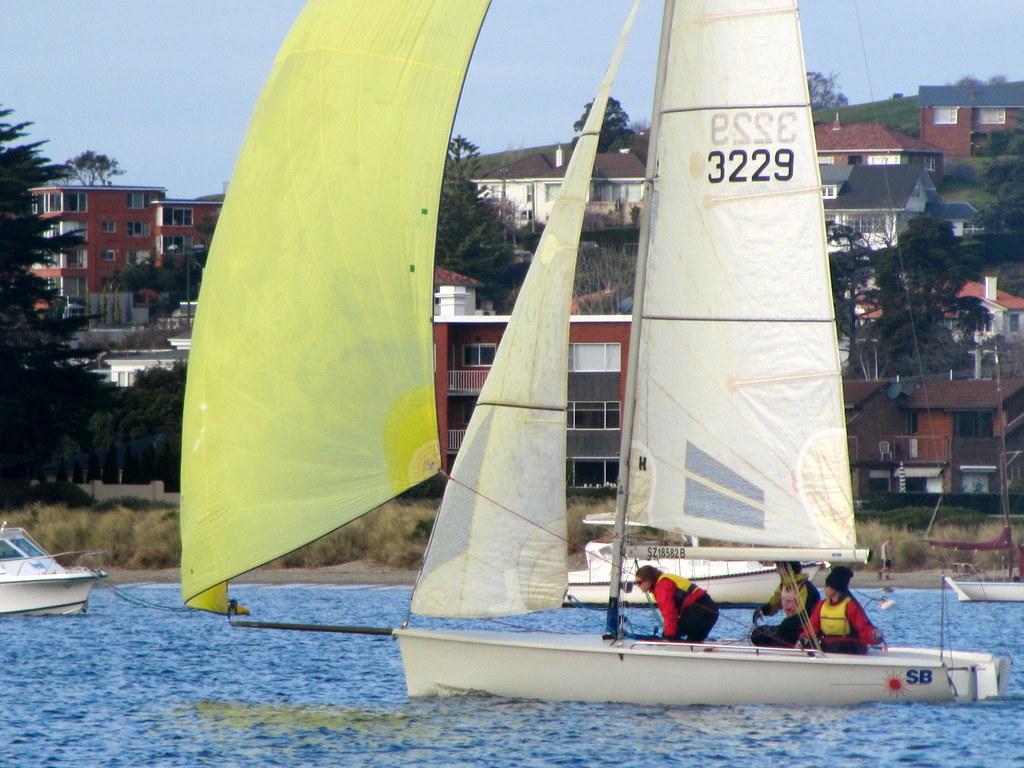 Zhik scored a first and second in the PHS section of the SB20 Division.   -  Derwent Sailing Squadron Winter Series 2014 photo copyright Michelle Edwards taken at  and featuring the  class