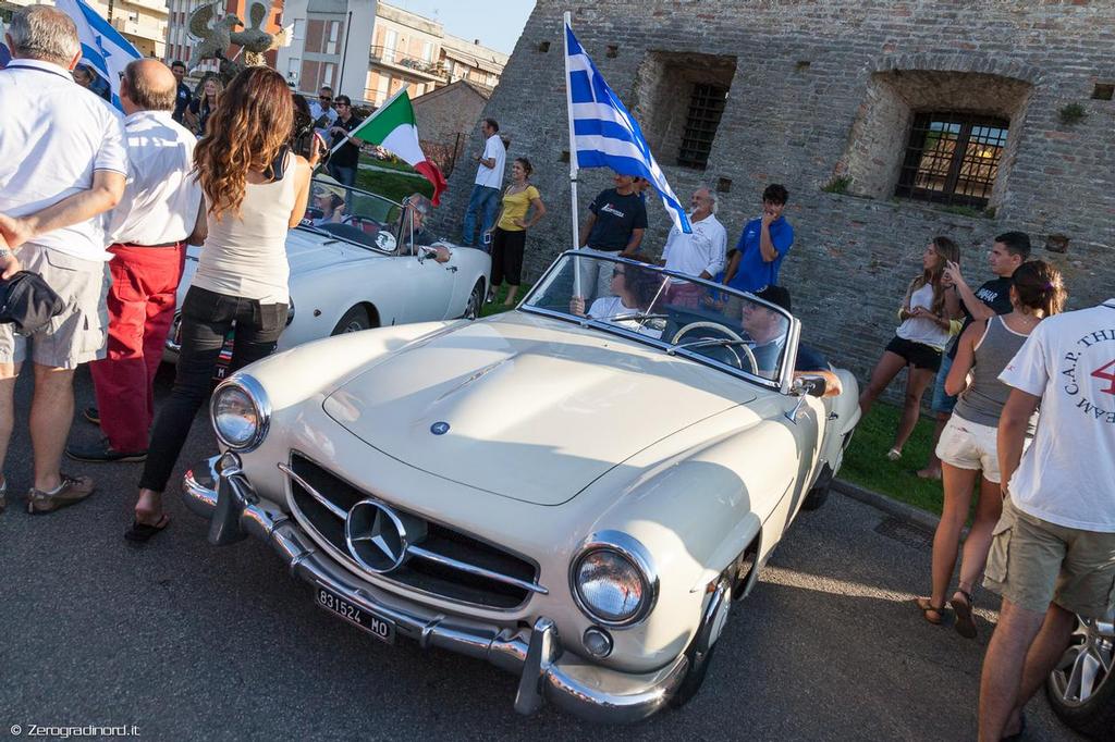 Classic Cabriolet Opening Ceremony - 2014 470 Junior World Championships, Cervia, Italy © Mauro Melandri