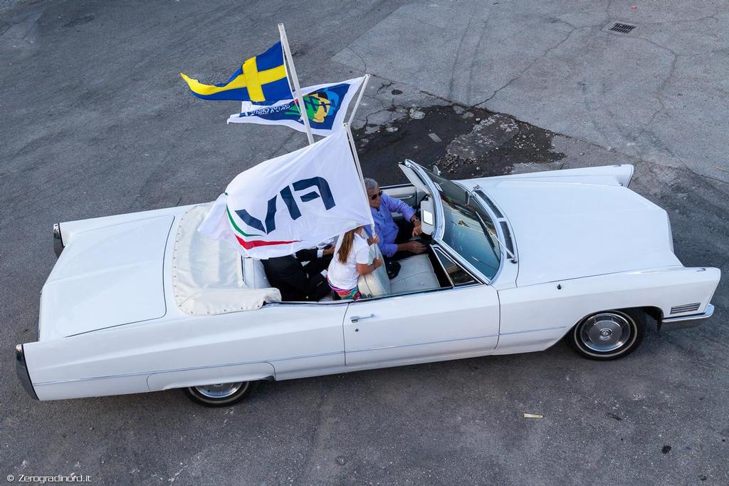 Classic Cabriolet Opening Ceremony - 2014 470 Junior World Championships, Cervia, Italy © Mauro Melandri