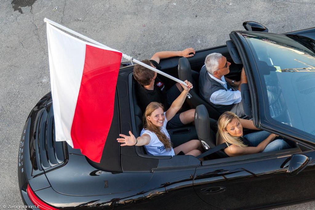 Classic Cabriolet Opening Ceremony - 2014 470 Junior World Championships, Cervia, Italy © Mauro Melandri