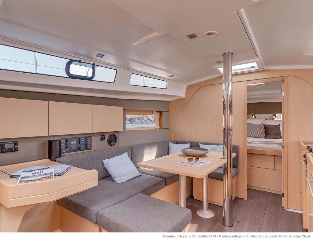 Beneteau Oceanis 38 interior photo copyright Nicolas Claris taken at  and featuring the  class