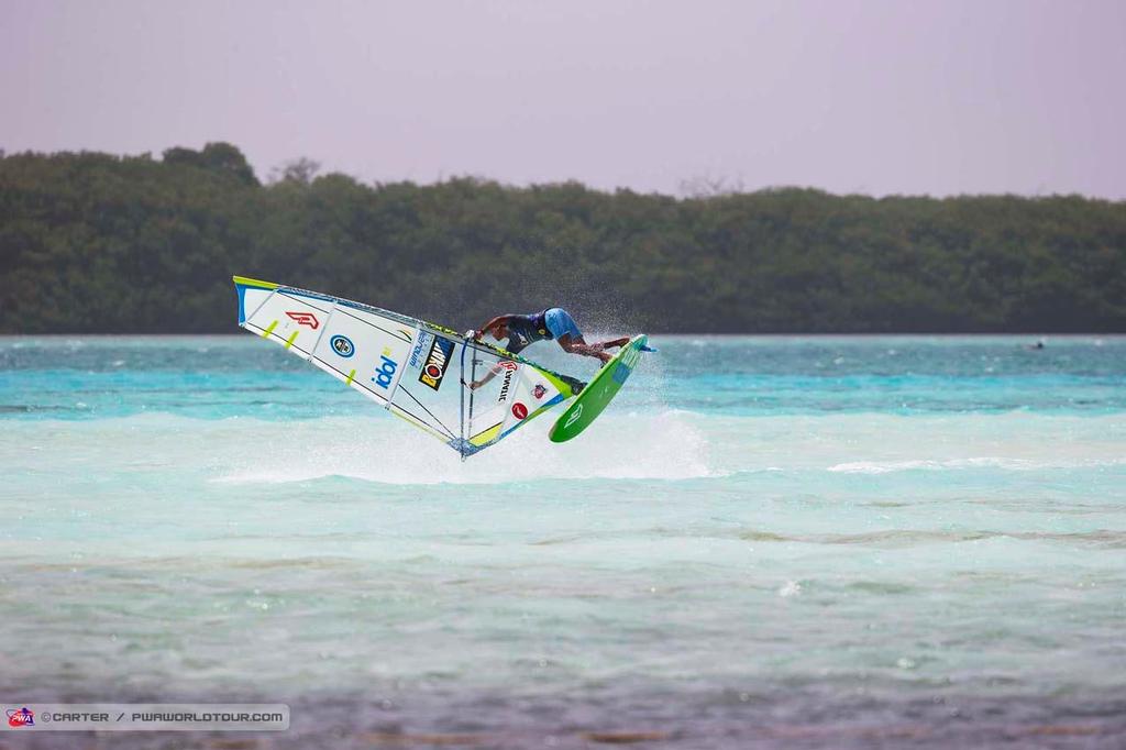 Estredo on form - 2014 PWA Bonaire World Cup photo copyright  Carter/pwaworldtour.com http://www.pwaworldtour.com/ taken at  and featuring the  class