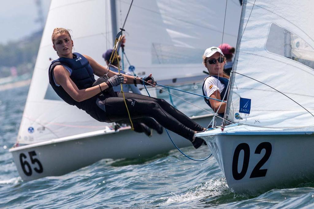 Day 1 - 470 Junior World Championship: Anna Bettoni/Sofia Carluccio (ITA) &copy; Zerogradinord.it
