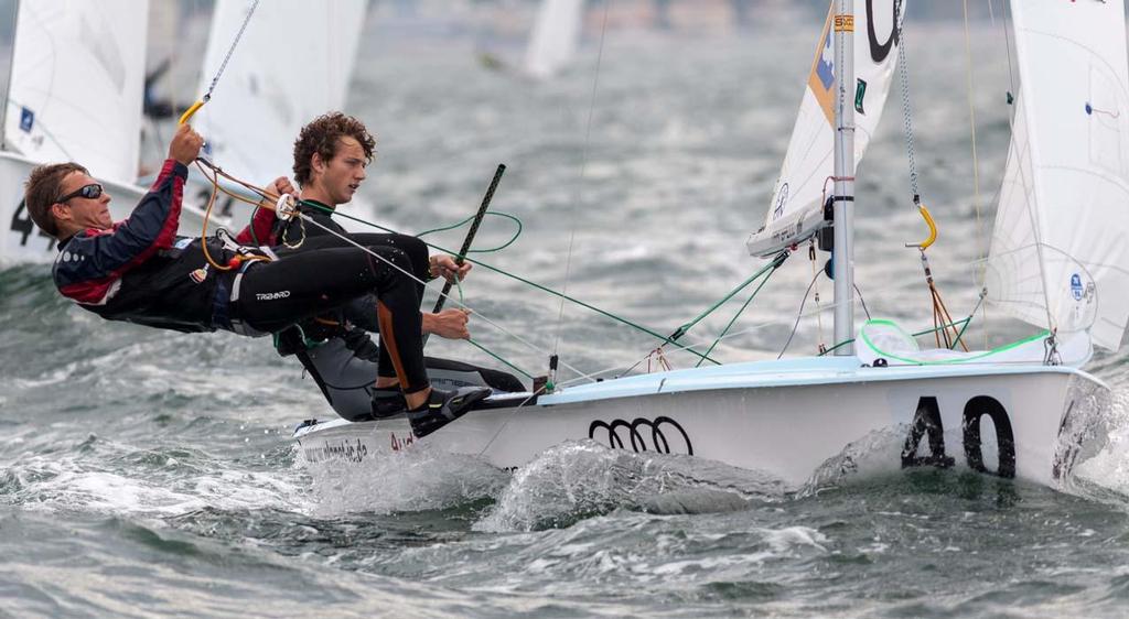 Day 2, 470 Junior World Championship - Malte Winkel/Matti Cipra (GER-13) &copy; Zerogradinord.it