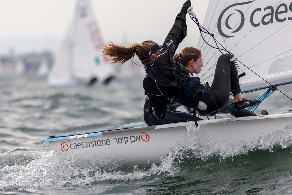 Day 2, 470 Junior World Championship - Yahel Wallach/Stav Brokman (ISR-12) photo copyright Zerogradinord.it taken at  and featuring the  class