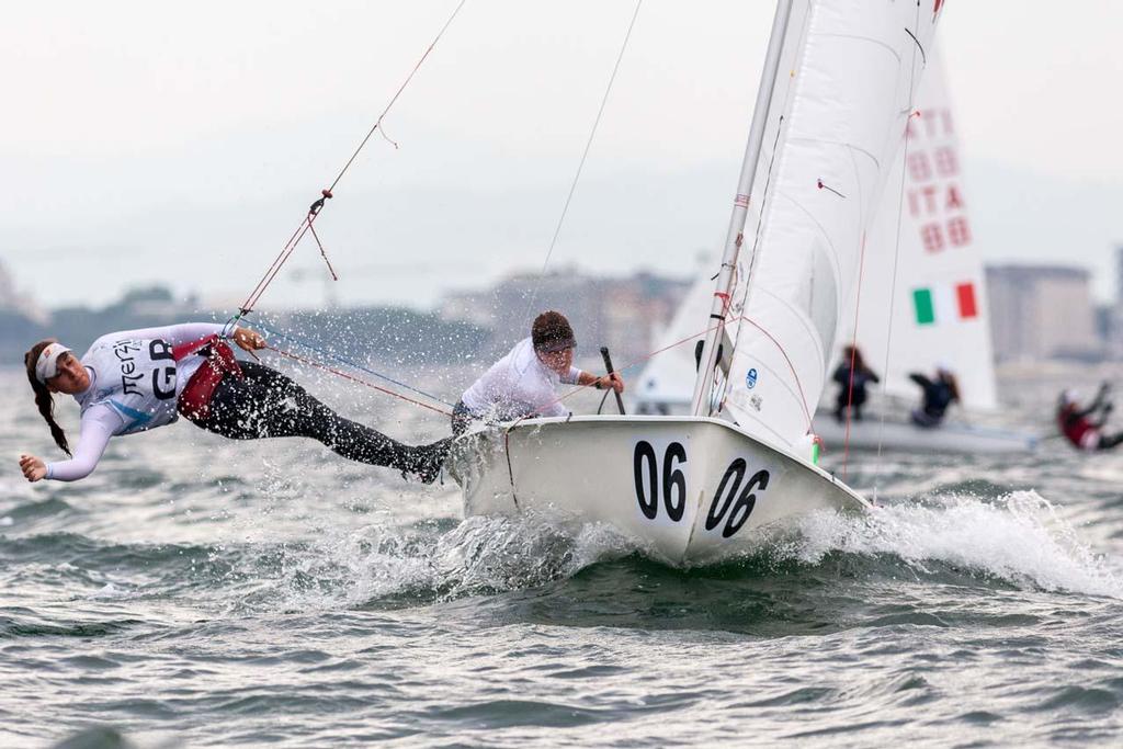 Day 2, 470 Junior World Championship - Despoina Stefanoudaki/Rafailina Klonaridou (GRE-44) &copy; Zerogradinord.it