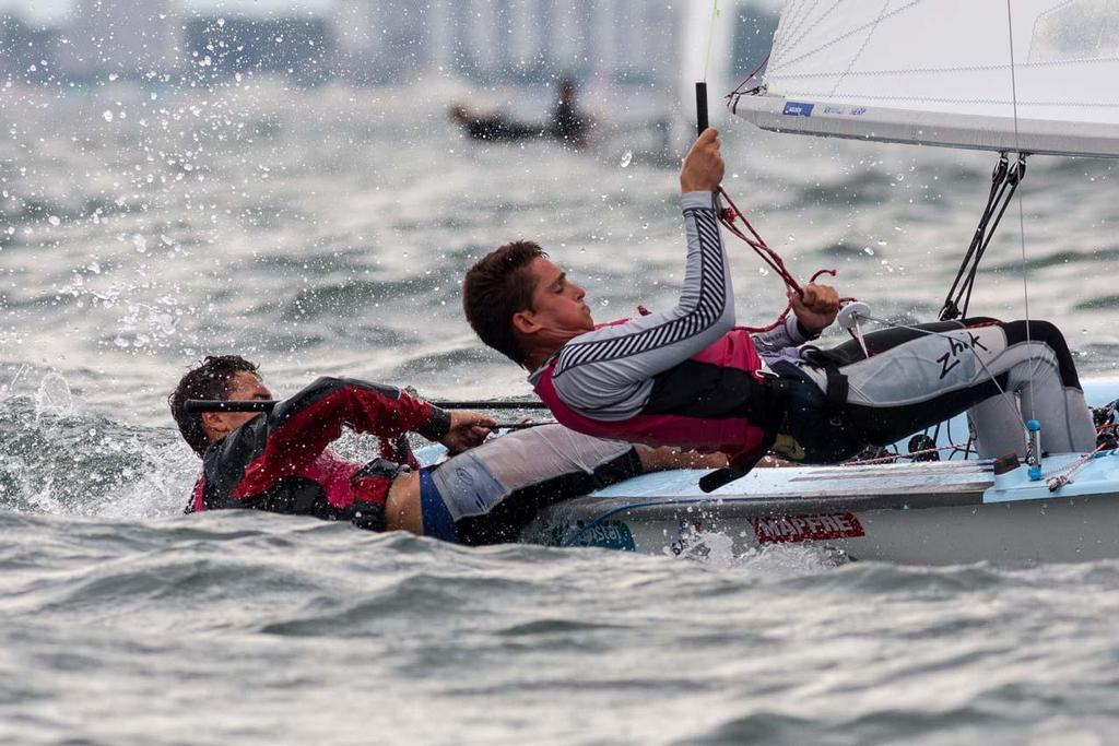 Day 2, 470 Junior World Championship - Jordi Xammar/Joan Herp (ESP-44) &copy; Zerogradinord.it