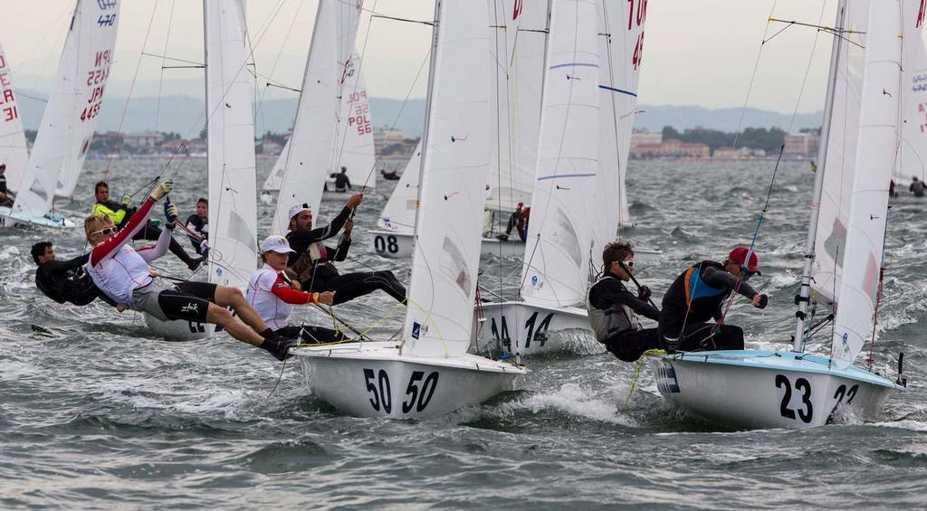 Day 2, 470 Junior World Championship - Thomas Klemens/William Llewelyn (AUS-9 - bow#23) &copy; Zerogradinord.it