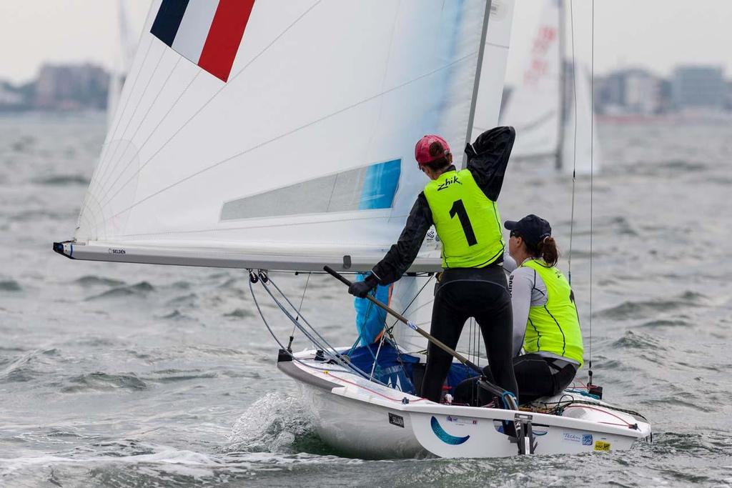 Day 2, 470 Junior World Championship - Maëlenn Lemaitre/Aloïse Retornaz (FRA-39) &copy; Zerogradinord.it
